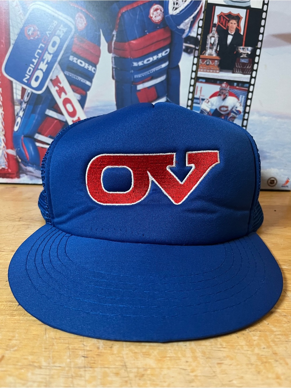 Vintage 90s OV Old Vienna Beer Molson promo trucker snapback hat